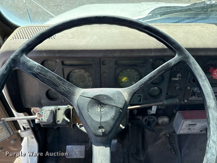 image for item EJ3632 1984 International 1955 truck cab and chassis with crash attenuator