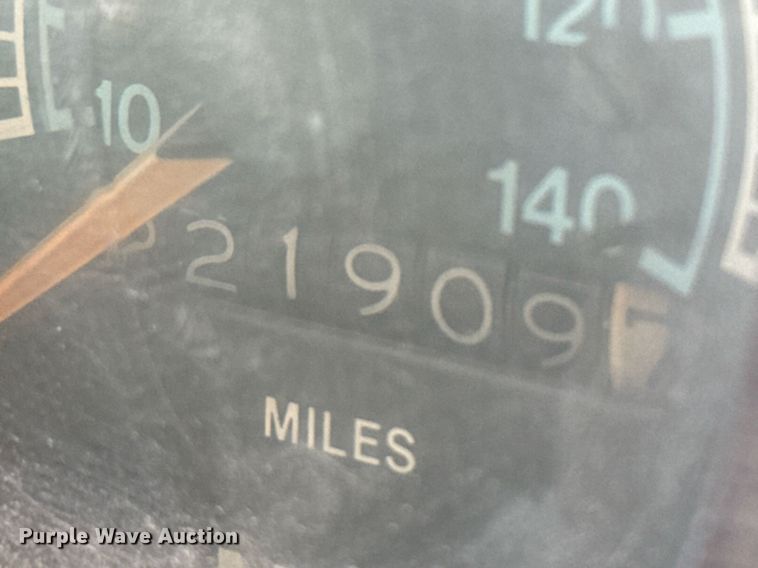 image for item EJ3632 1984 International 1955 truck cab and chassis with crash attenuator