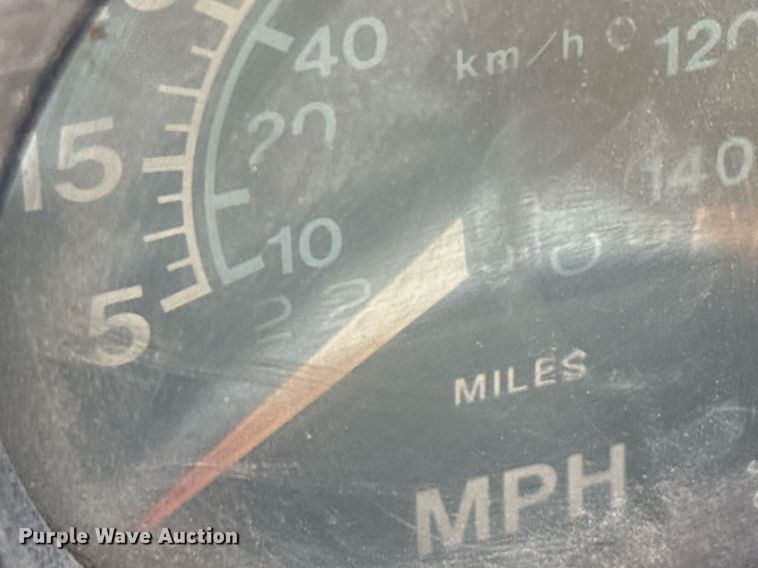 image for item EJ3632 1984 International 1955 truck cab and chassis with crash attenuator