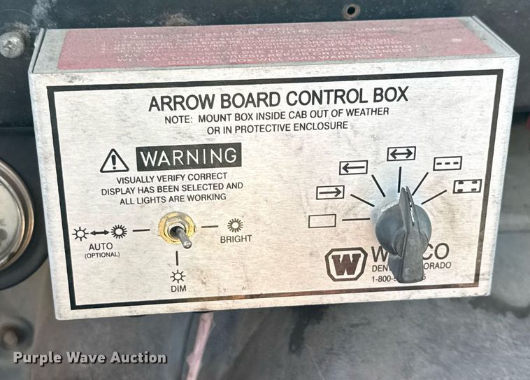 image for item EJ3632 1984 International 1955 truck cab and chassis with crash attenuator