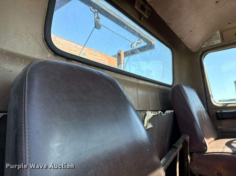 image for item EJ3632 1984 International 1955 truck cab and chassis with crash attenuator