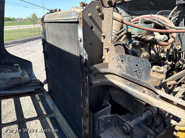 image for item EJ3632 1984 International 1955 truck cab and chassis with crash attenuator