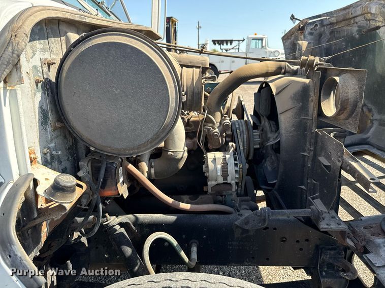 image for item EJ3632 1984 International 1955 truck cab and chassis with crash attenuator