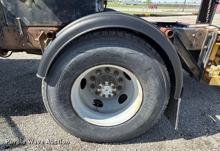 image for item EJ3632 1984 International 1955 truck cab and chassis with crash attenuator