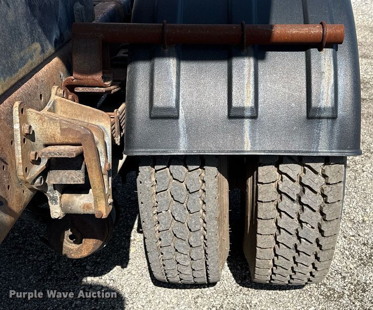 image for item EJ3632 1984 International 1955 truck cab and chassis with crash attenuator