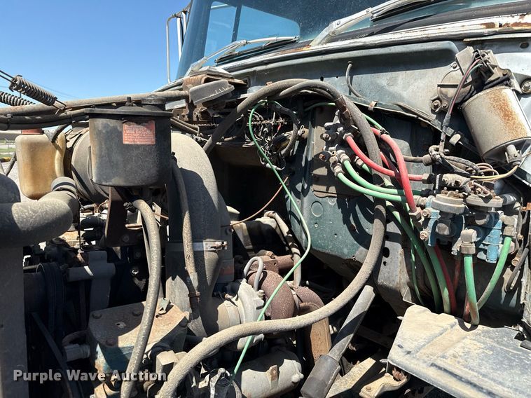 image for item EJ3633 1987 Ford LN8000F utility / service truck with crash attenuator 