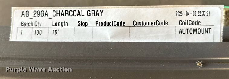 image for item EJ3648 (100) sheets of Doerksen Metal Components metal siding/roofing