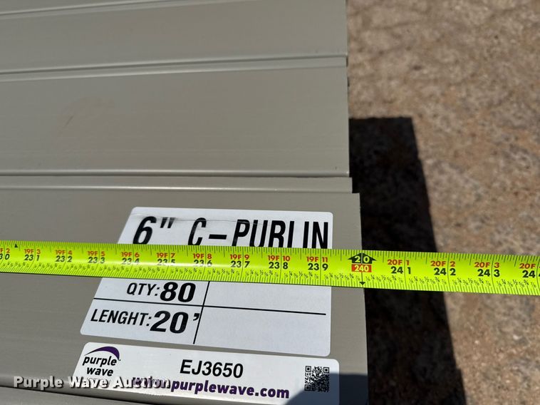 image for item EJ3650 (80) Doerksen Metal Components C-Purlins