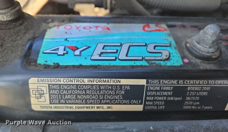 image for item EJ7379 Toyota 8FGCU20 forklift