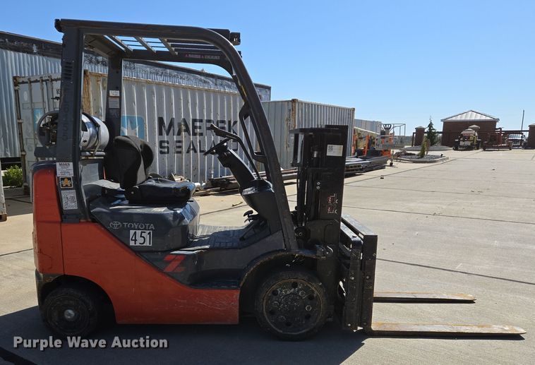 image for item EJ7380 Toyota 8FGCU20 forklift
