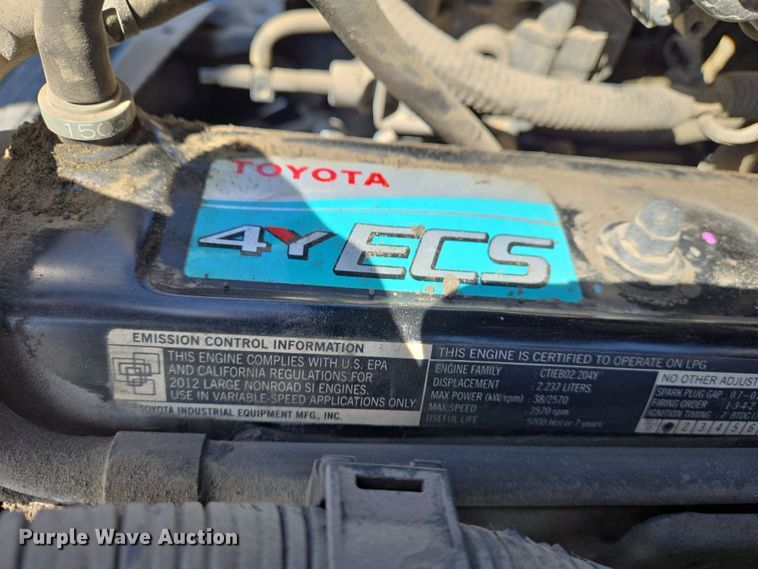 image for item EJ7380 Toyota 8FGCU20 forklift