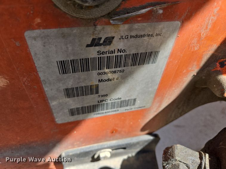 image for item EJ7385 2017 JLG Lift T350 boomlift