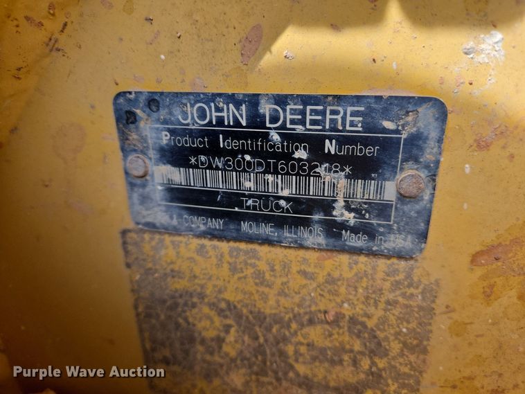 image for item EJ7401 2006 John Deere 300D articulated haul truck