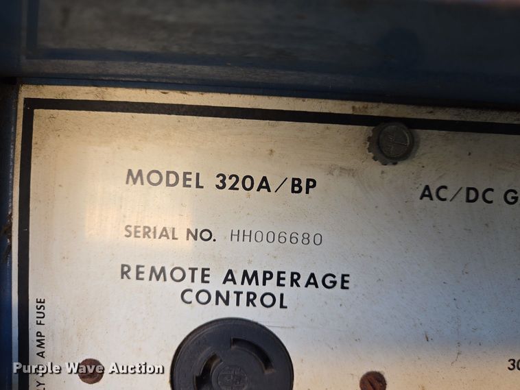 image for item EJ7411 Miller 320A/BP welder