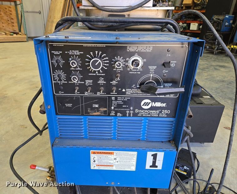 image for item EJ7412 Miller Syncrowave 250 welder