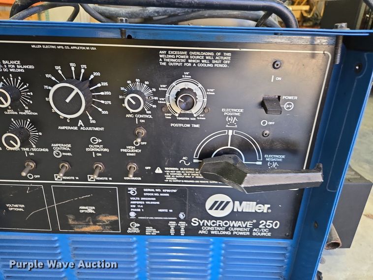 image for item EJ7412 Miller Syncrowave 250 welder