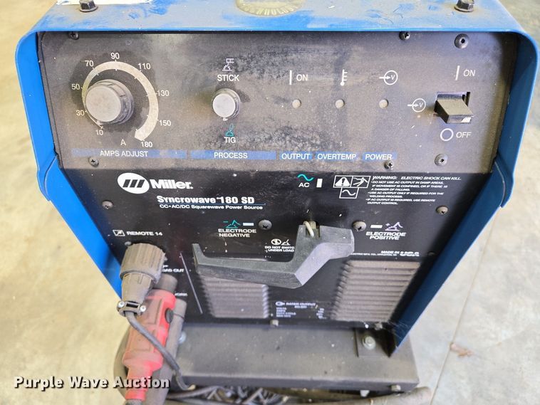 image for item EJ7413 Miller Syncrowave 180SD welder