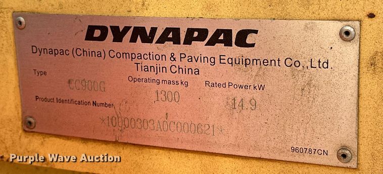image for item EJ8646 Dynapac CC900G double drum vibratory roller