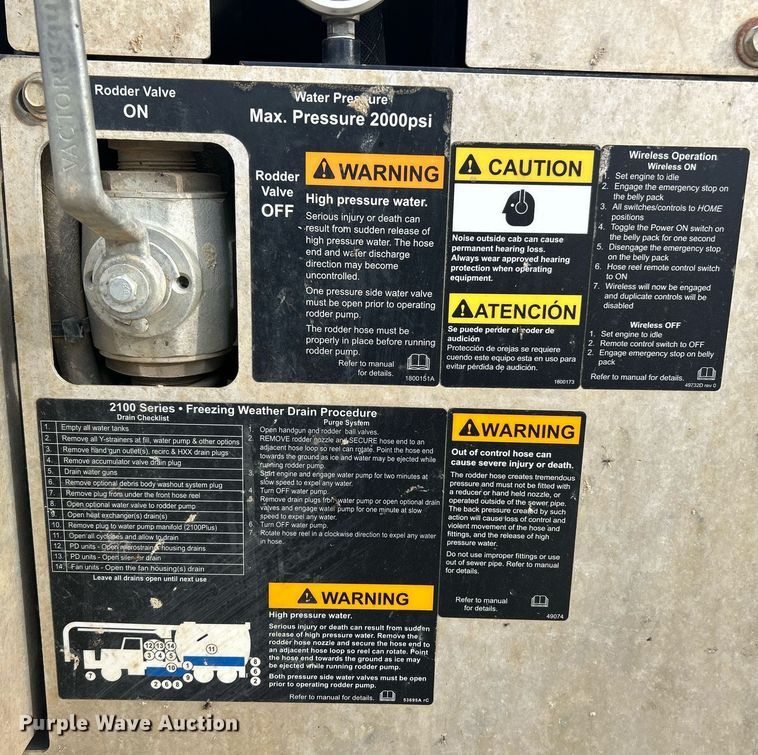 image for item EK2831 2014 International WorkStar 7600 sewer jetter truck