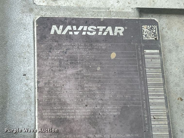 image for item EK2831 2014 International WorkStar 7600 sewer jetter truck