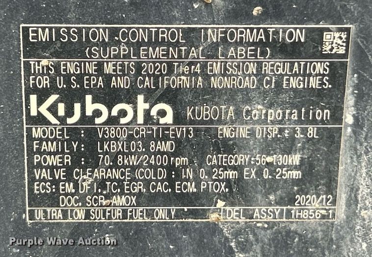 image for item EK2832 Kubota SVL 97-2 tracked skid steer loader