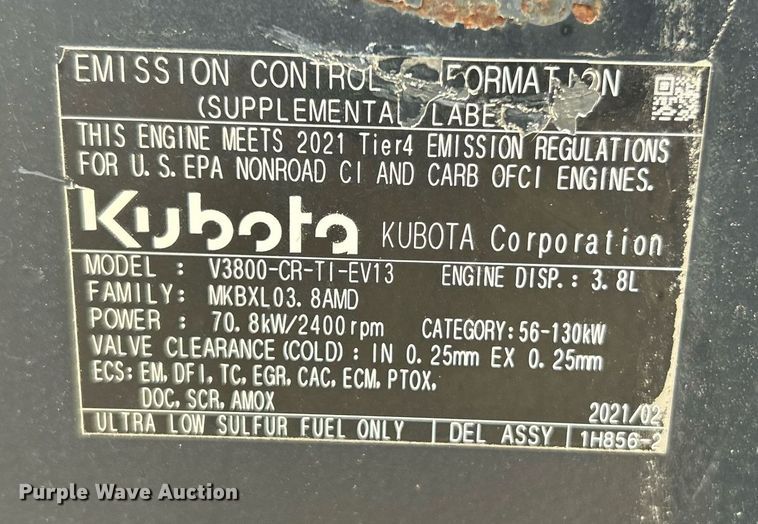 image for item EK2833 Kubota SVL 97-2 tracked skid steer loader