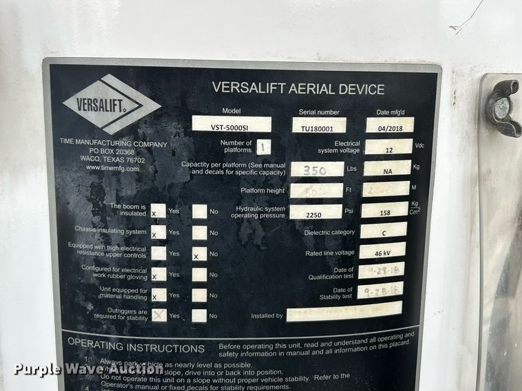 image for item EK2875 2018 Ford F750 Super Duty bucket truck