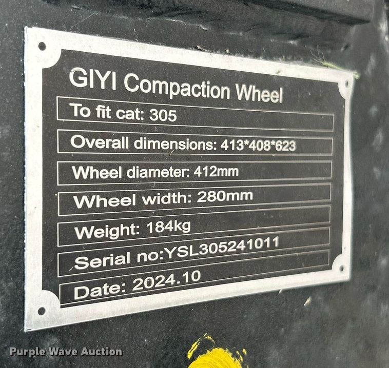 image for item EK2901 2024 GIYI compaction wheel