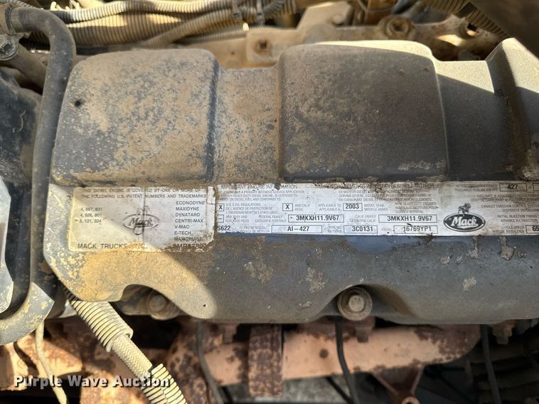 image for item EM3719 2003 Mack CV Series dump truck