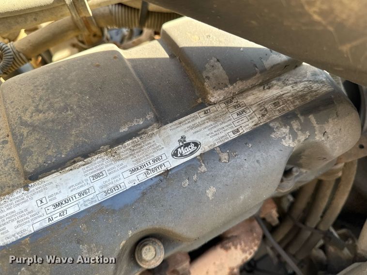 image for item EM3719 2003 Mack CV Series dump truck