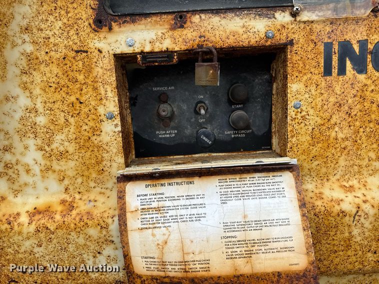 image for item EM3771 1987 Ingersoll Rand P-160A-W-W air compressor