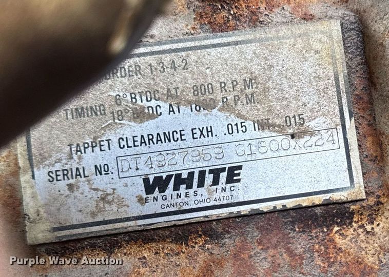 image for item EM3771 1987 Ingersoll Rand P-160A-W-W air compressor