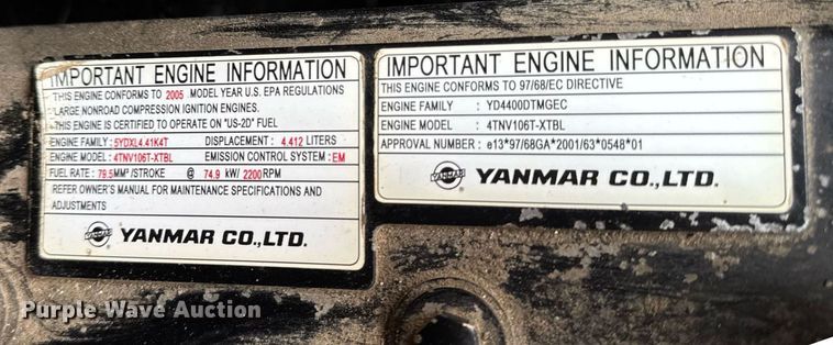 image for item EM3776 2006 Mustang MTL 25 tracked skid steer loader