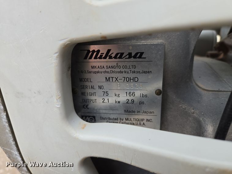 image for item EM7028 Mikasa MTX-70HD  plate compactor