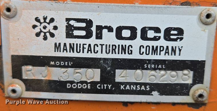 image for item EM7081 2009 Broce RJ-350 broom