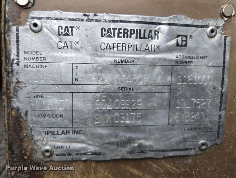 image for item EM7084 1995 Caterpillar 928F wheel loader