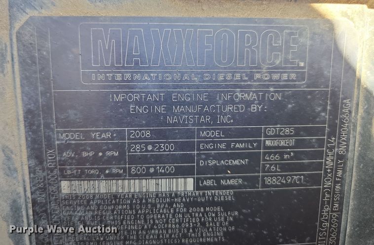 image for item EN3604 2009 International 4400 SBA utility / service truck