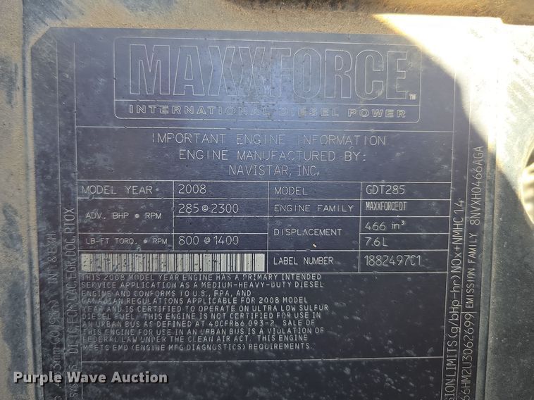 image for item EN3604 2009 International 4400 SBA utility / service truck