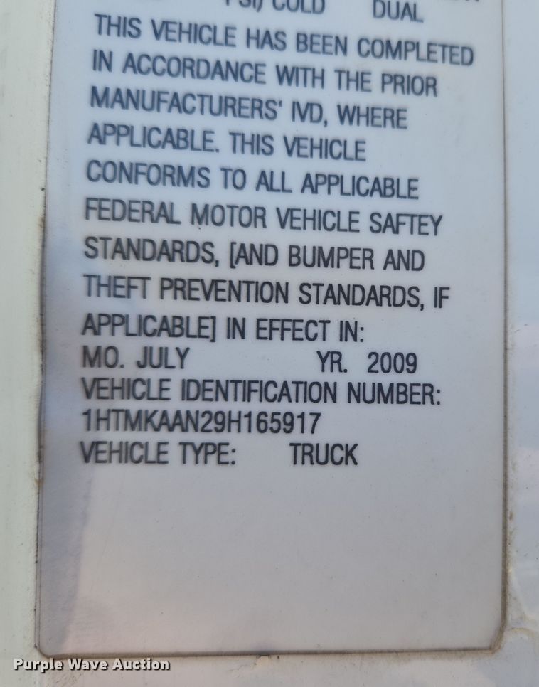 image for item EN3604 2009 International 4400 SBA utility / service truck