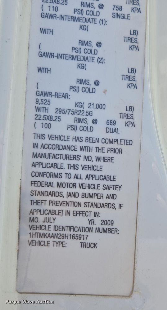 image for item EN3604 2009 International 4400 SBA utility / service truck