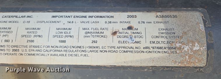 image for item EN8890 2004 Caterpillar  Challenger MT855 tractor