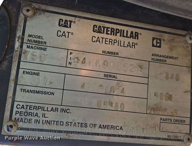 image for item EN8891 1994 Caterpillar Challenger 75C tractor