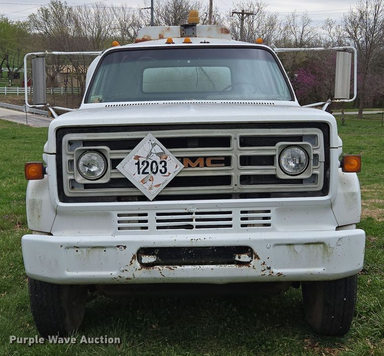 image for item EQ6983 1983 GMC 7000 fuel truck