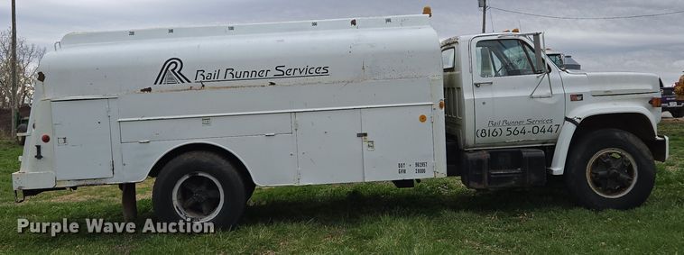 image for item EQ6983 1983 GMC 7000 fuel truck