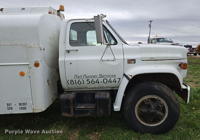 image for item EQ6983 1983 GMC 7000 fuel truck