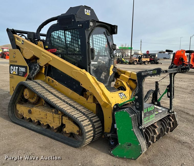 image for item ER5186 2019 Caterpillar 299D2XHP forestry tracked skid steer loader