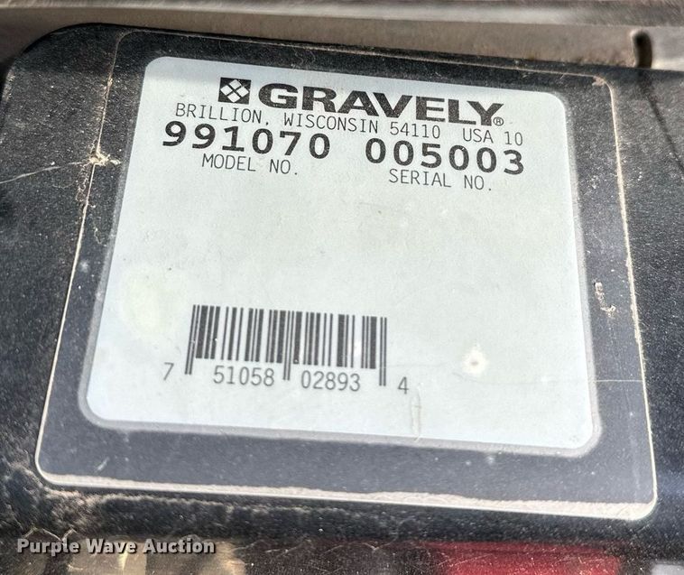 image for item ER5187 Gravely 991070 ZTR lawn mower