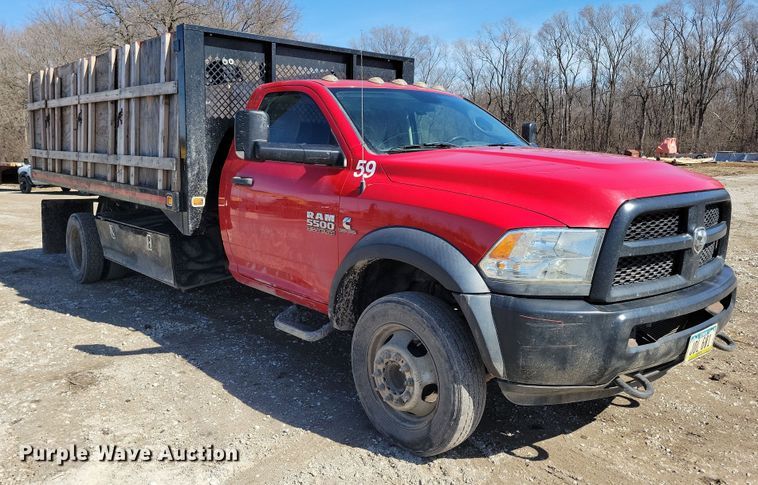 image for item NB9892 2015 Dodge Ram 5500 dump flatbed truck