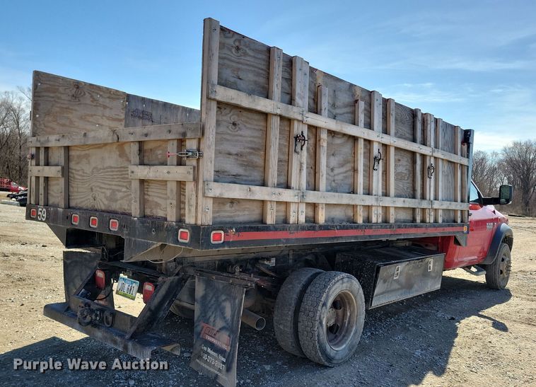 image for item NB9892 2015 Dodge Ram 5500 dump flatbed truck