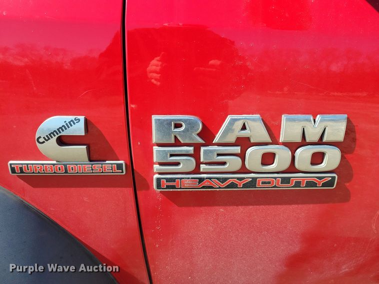 image for item NB9892 2015 Dodge Ram 5500 dump flatbed truck